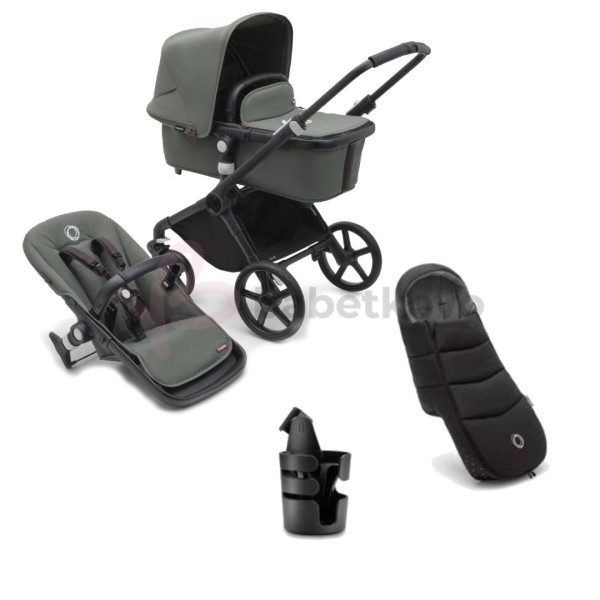 Bugaboo Fox CUB Zvýhodnený set Black/Forest Green