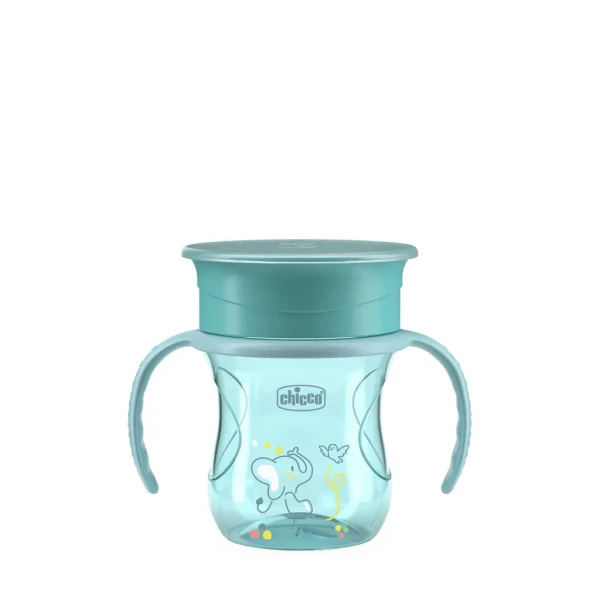 CHICCO Hrnček 360 Perfect X s držadlami teal, 12m+