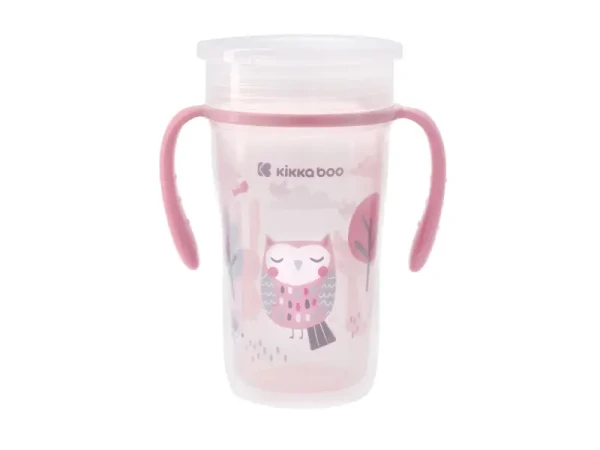 KikkaBoo Hrnček trénovací 360° 300ml 12m+ Owl