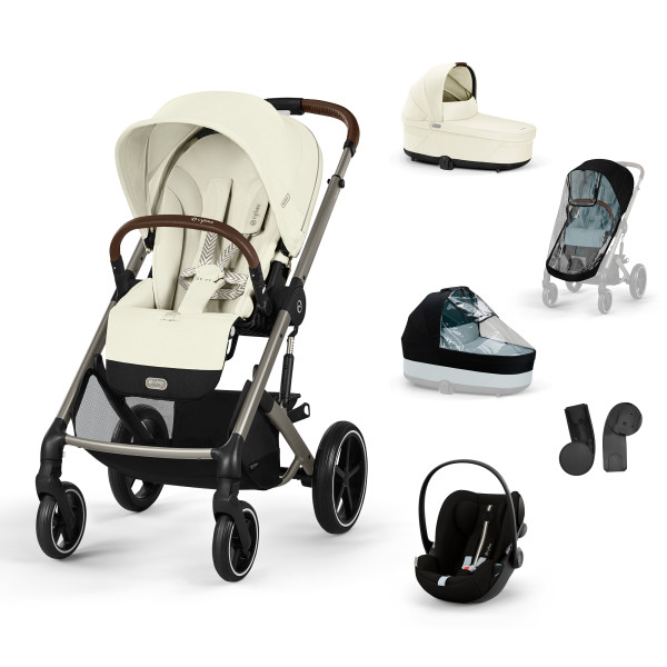 CYBEX Kombinovaný kočík BALIOS S LUX SET L - Seashell Beige