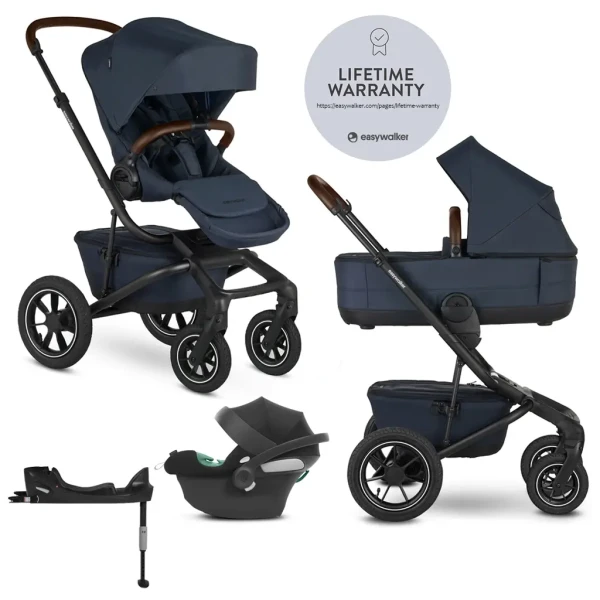 EASYWALKER Kočík kombinovaný Jimmey 2v1 Indigo Blue LITE AIR + CYBEX Aton B2 i-Size + základňa