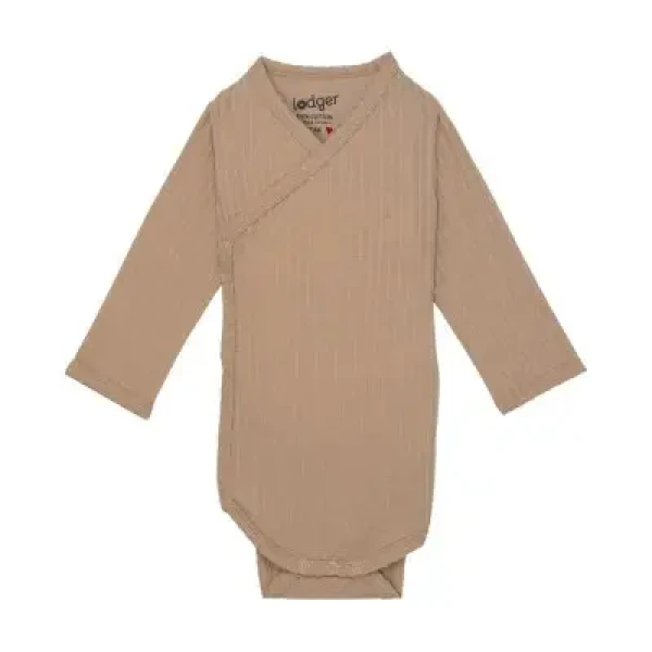 LODGER Body Romper LS Seersucker Beige 62