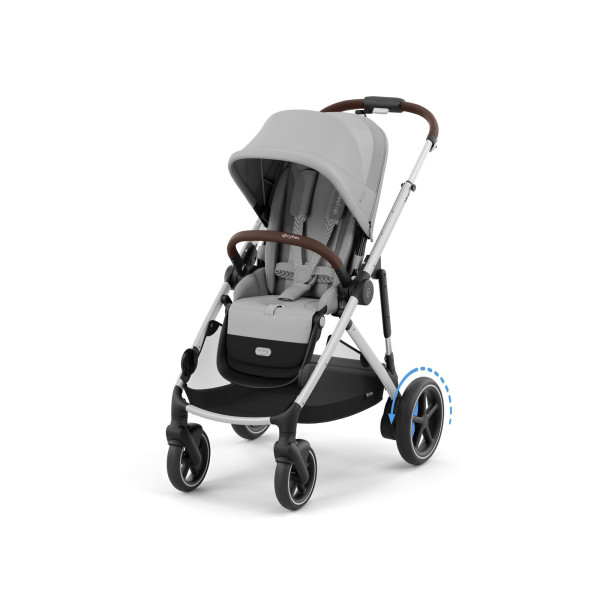 Cybex e-Gazelle S Stone Grey - Silver Rám