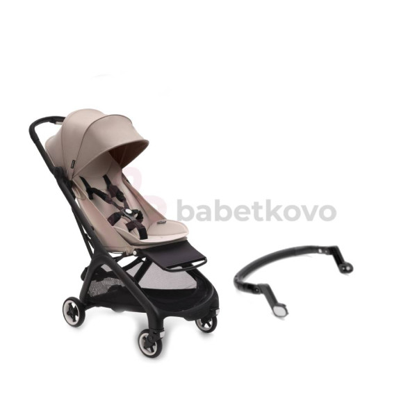 Bugaboo Butterfly športový kočík + madlo Black/Desert Taupe