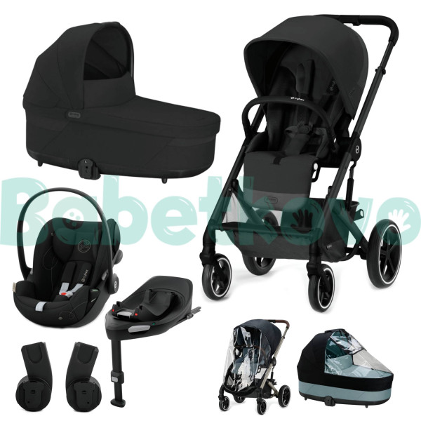 CYBEX Kombinovaný kočík BALIOS S LUX XL SET - Moon Black