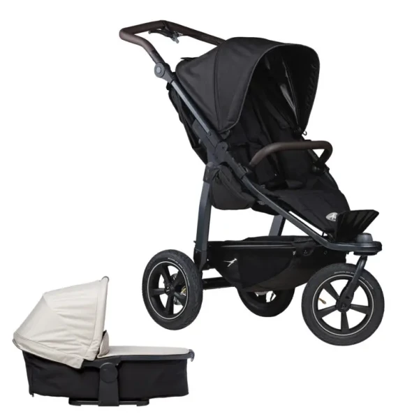 TFK set Mono2 stroller - air wheel 2024 black/sand