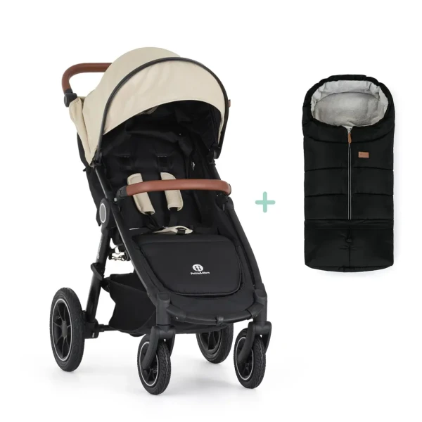 PETITE&MARS Kočík športový Street 2 Air Oak Sahara Beige + PETITE&MARS fusak Jibot ZADARMO