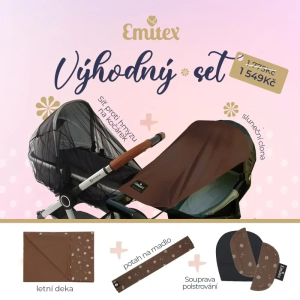 EMITEX Sada Brown HEART