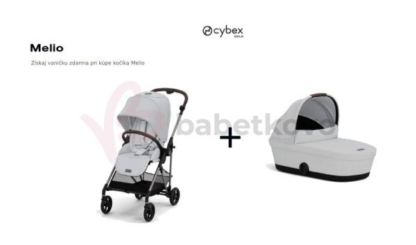 CYBEX MELIO Fog Grey + vanička ZDARMA