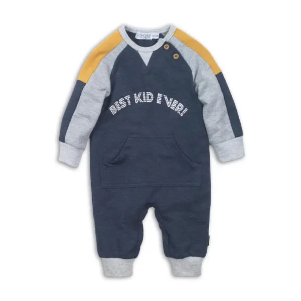 DIRKJE Set 1dielny D-JUST BE COOL BEST KID EVER 62 Navy melee+grey melee+ochre