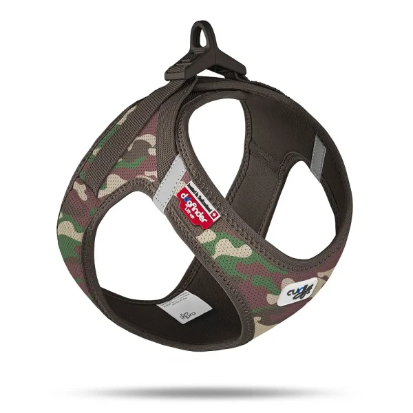 CURLI Postroj pre psov so sponou Air-Mesh Camo, S, 4-7 kg