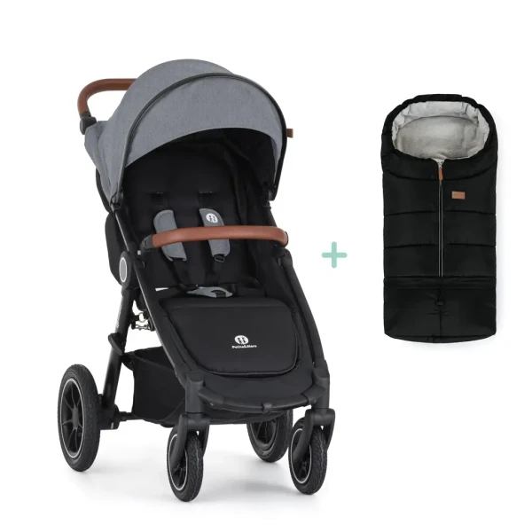 PETITE&MARS Kočík športový Street 2 Air Oak Ultimate Grey + PETITE&MARS fusak Jibot ZADARMO