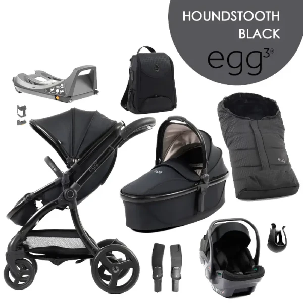 BabyStyle Egg 3 set 8 v 1 - Houndstooth Black 2024 - Special Edition