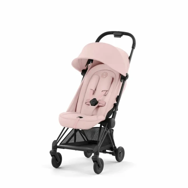 CYBEX COYA Matt Black Peach Pink