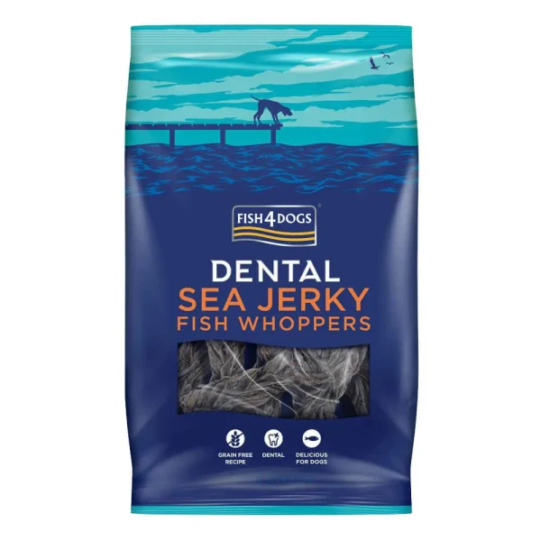 FISH4DOGS Dentálne pamlsky pre psov morská ryba 500g