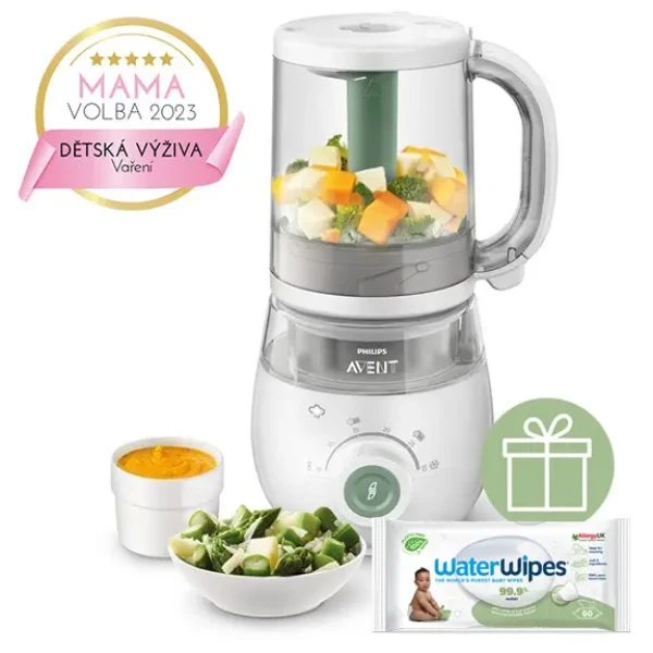 Philips AVENT Parný mixér 4v1 SCF885/01+WW Soapberry 60ks