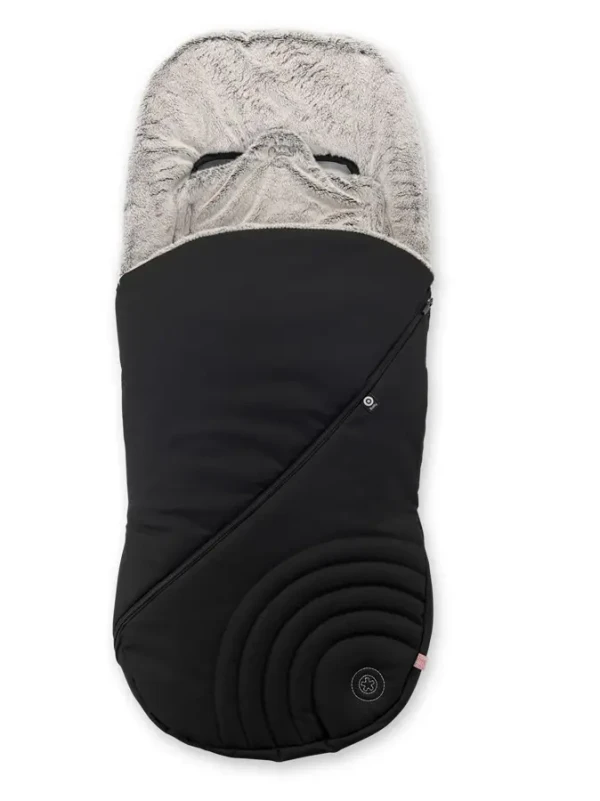 Koelstra Zimný fusak do kočíka s kožušinou Kiddy Footmuff black