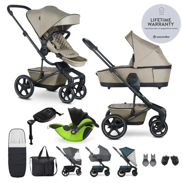 EASYWALKER Kočík kombinovaný Harvey⁵ Premium Pearl Taupe XXL RWS + KIDDY Evoluna i-size 2