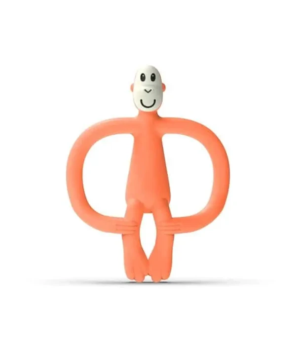 MATCHSTICK MONKEY HRYZÁTKO A ZUBNÁ KEFKA TEETHER ORANGE