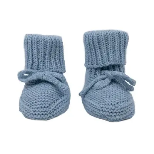 LODGER Capačky Slipper Knit Blue Fogg 0 - 6 mesiacov