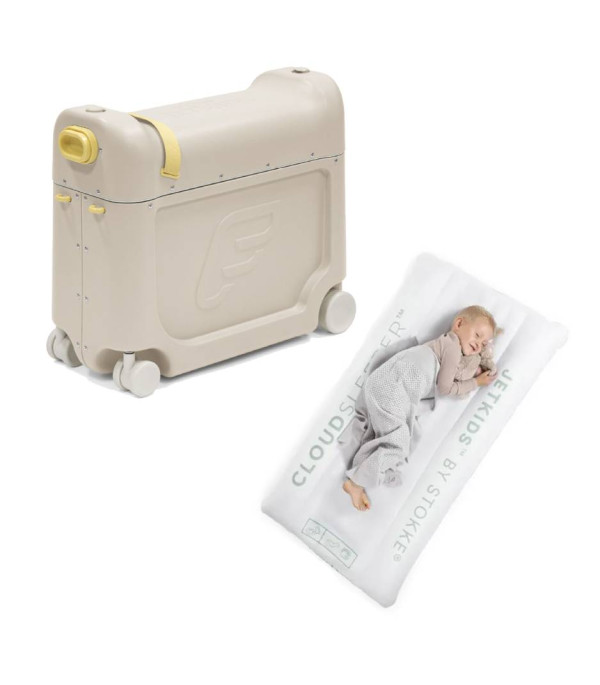 Stokke JetKids - BedBox kufor Moonglow White + CloudSleeper™ Nafukovačka ZDARMA