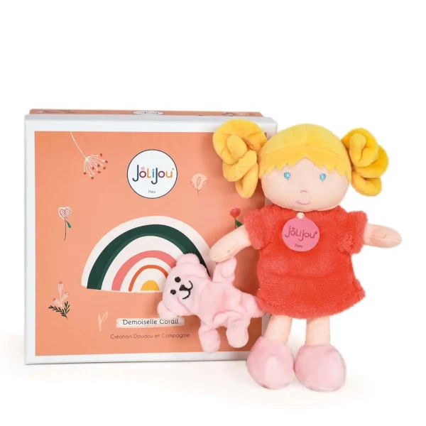 Doudou et compagnie Bábika Slečna Coral 21 cm