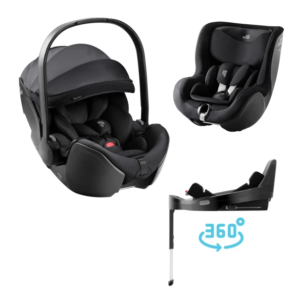 BRITAX Autosedačka set Baby-Safe Pro + Vario Base 5Z + autosedačka Dualfix 5z Style, Carbon Black