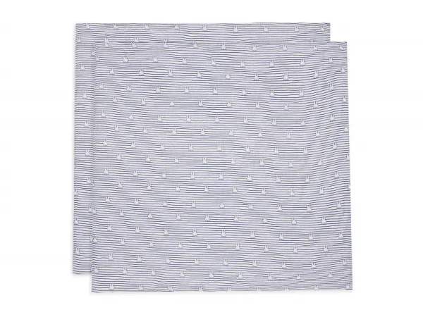 Jollein Plienky zavinovacie 2ks 115x115 cm Miffy Stripe Navy