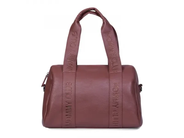 Childhome Prebaľovacia taška Mommy Club Signature Vegan Leather Dark Brown