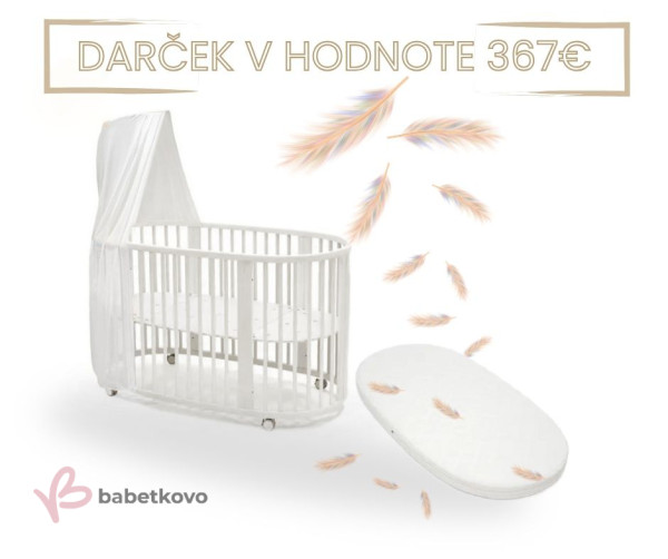 Stokke Sleepi postieľka V3 White + Darčeky