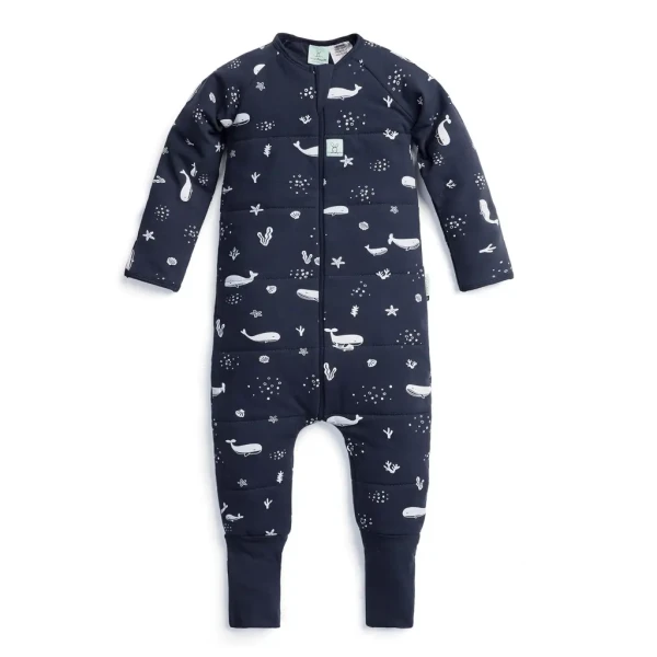 ERGOPOUCH Overal na spanie organická bavlna Onesie Whale 12-24 m, 2,5tog