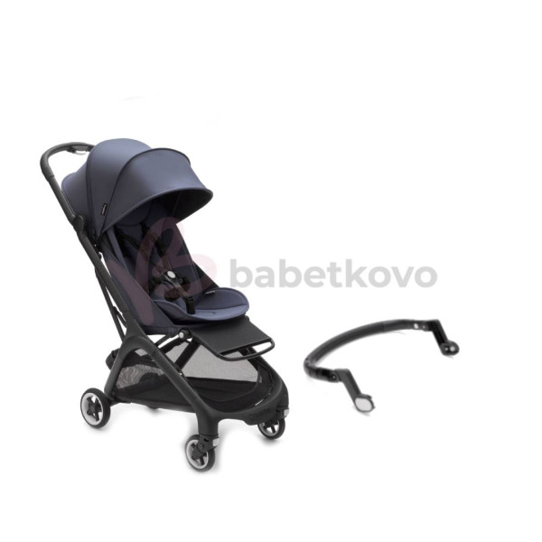 Bugaboo Butterfly športový kočík + madlo Black/Stormy Blue