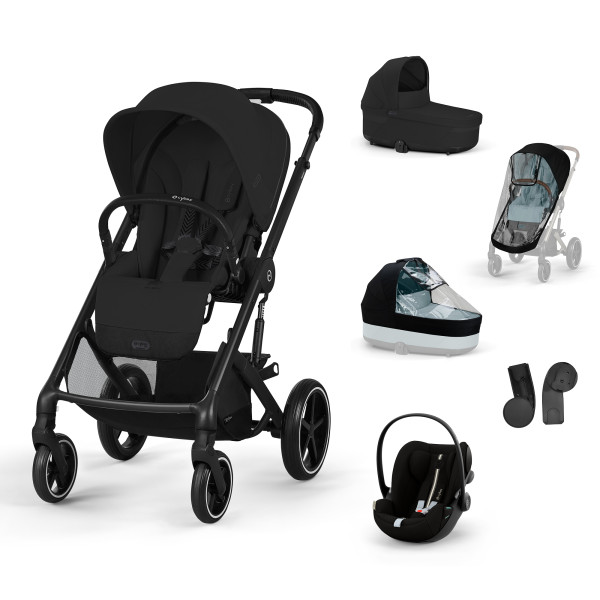 CYBEX Kombinovaný kočík BALIOS S LUX SET L - Moon Black