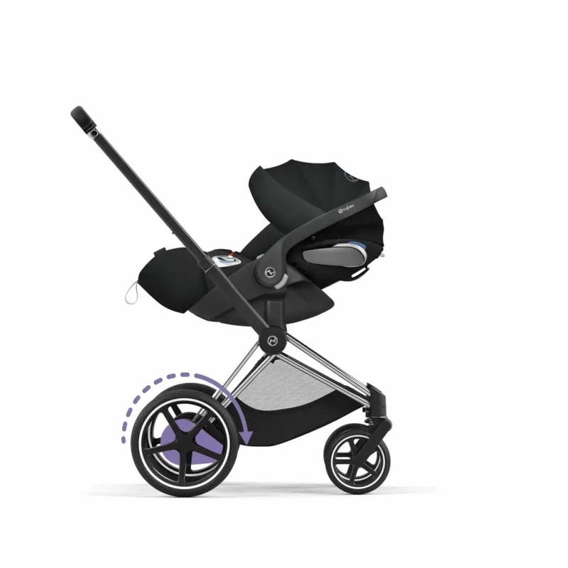 CYBEX E-PRIAM podvozok + SEAT  CHROME BLACK