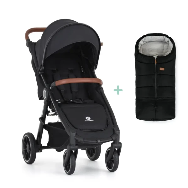 PETITE&MARS Kočík športový Street 2 RWS Oak Perfect Black  + PETITE&MARS fusak Jibot ZADARMO