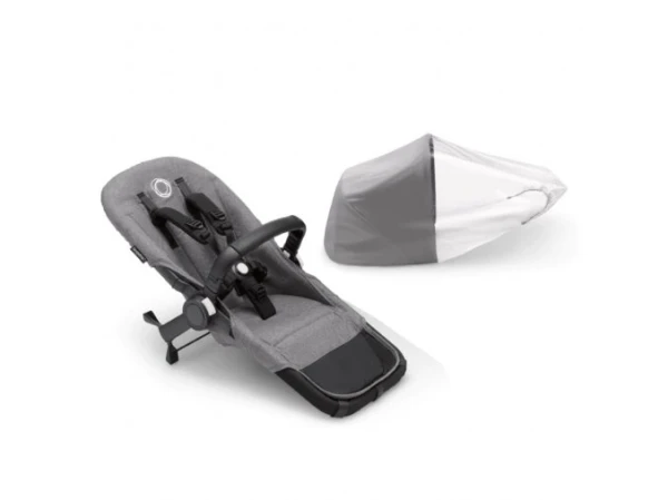 Bugaboo Donkey 5 DUO Set pre súrodenca bez striešky Grey Melange