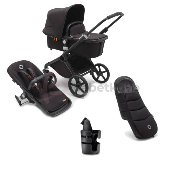 Bugaboo Fox CUB Zvýhodnený set Black/Midnight Black