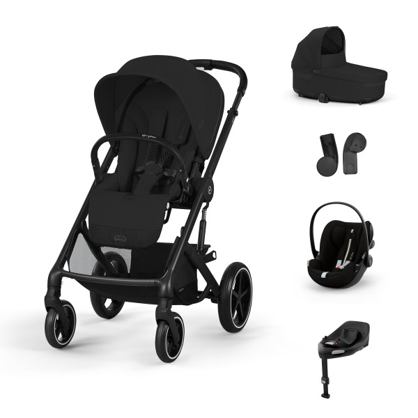 CYBEX Kombinovaný kočík BALIOS S LUX SET M - Moon Black