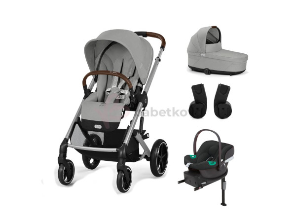 CYBEX Kombinovaný kočík BALIOS S LUX Stone Grey - silver rám 2025