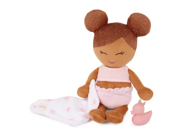 B-Toys Bábika plyšová do vane Lulla Baby LIght Brown Hair