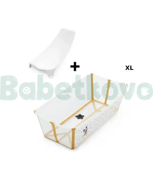 Stokke Flexi Bath X-Large Disney Skladacia vanička na kúpanie Mickey Celebration + Newborn Lehátko ZDARMA