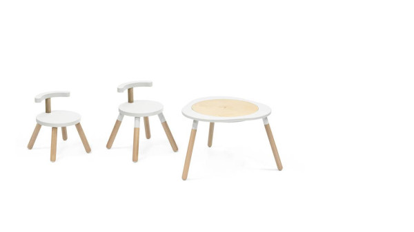 STOKKE® MUTABLE™ Stolík White V2 a stolička + stolička ZDARMA