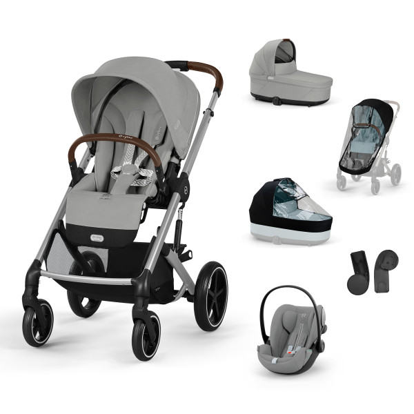 CYBEX Kombinovaný kočík BALIOS S LUX SET L - Stone Grey