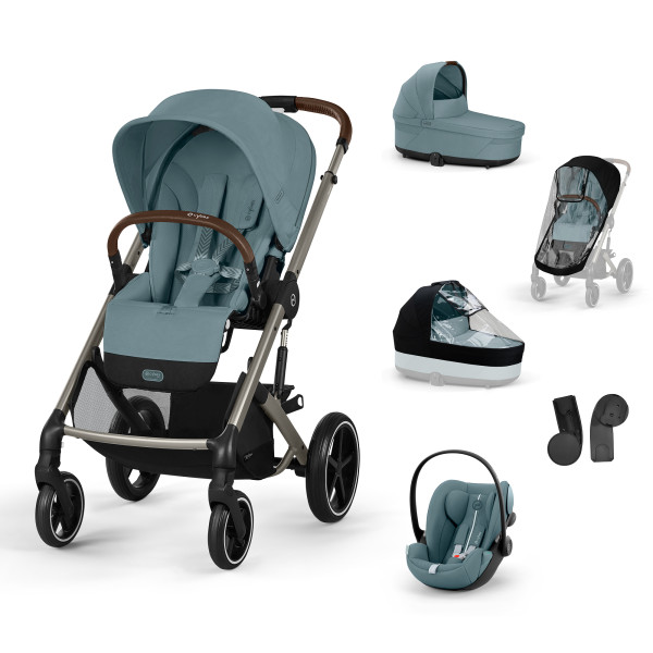 CYBEX Kombinovaný kočík BALIOS S LUX SET L - Stormy Blue