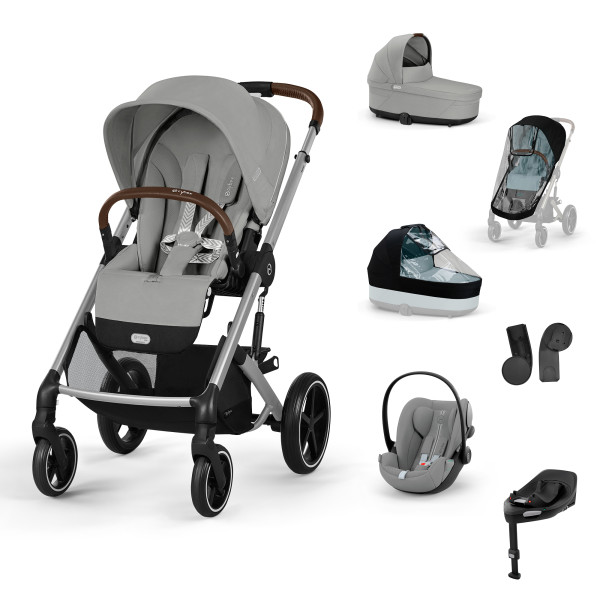 CYBEX Kombinovaný kočík BALIOS S LUX SET XL - Stone Grey