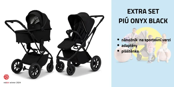 MOON PIÚ Extra set Black chrome - ONYX BLACK