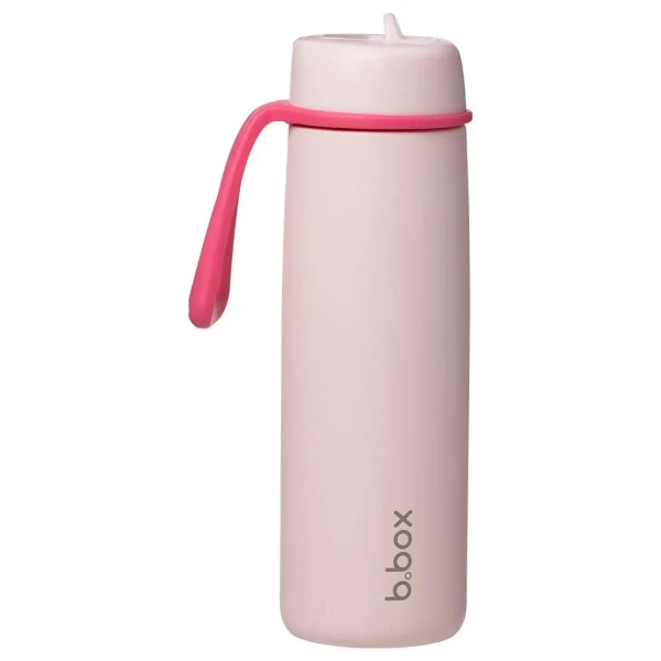 B.BOX Nerezová termofľaša so slamkou 690 ml - pink paradise