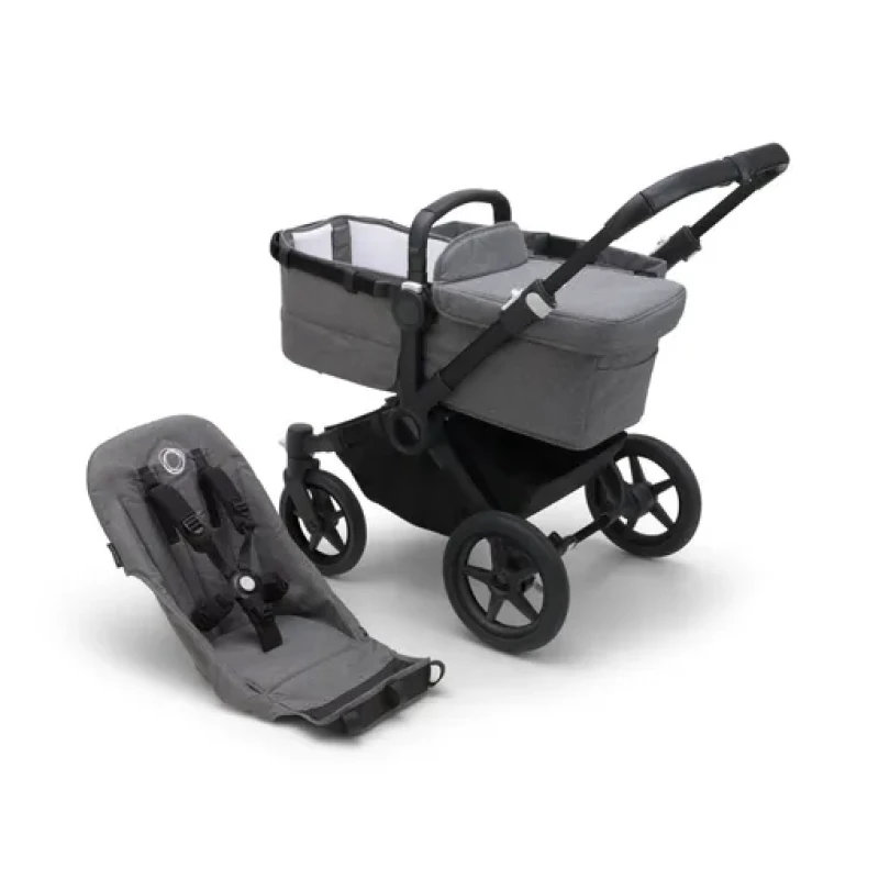 Bugaboo Donkey 5 Podvozok Black/Grey Melange