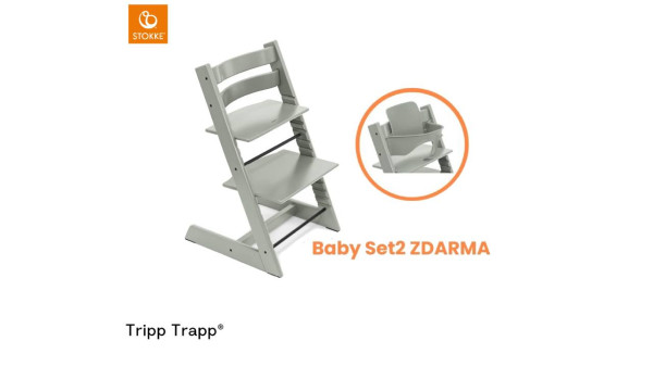 Stolička Stokke Tripp Trapp Glacier Green + Baby set ZDARMA