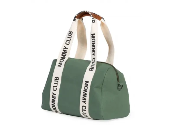 Childhome Prebaľovacia taška Mommy Club Signature Canvas Green